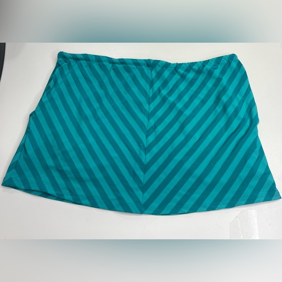 Robin Piccone Swimsuit Coverup Skirt Blue Drawstring With Pockets NEW - Picture 6 of 9